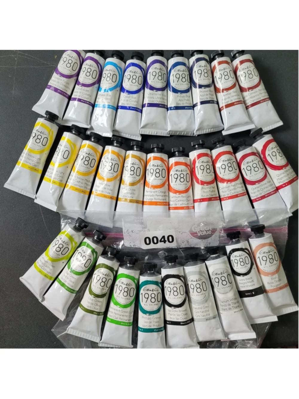 Lot of 30 - GAMBLIN 1980 OIL COLORS PAINT 37ml NEW